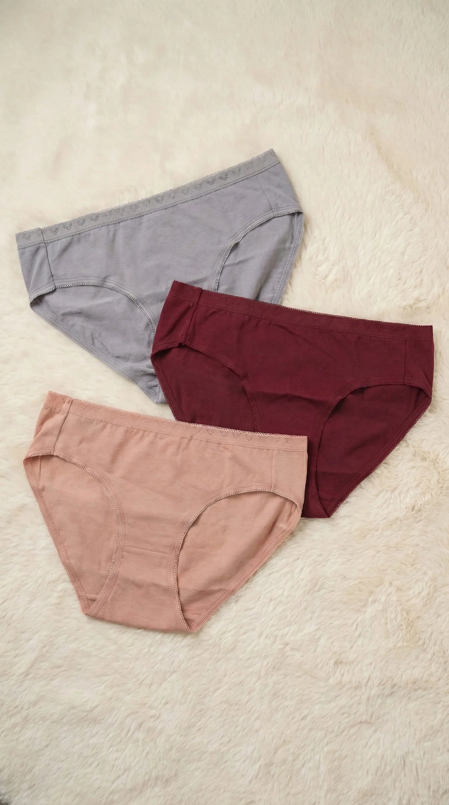 Multy Pack Of Three Full Brief Panties