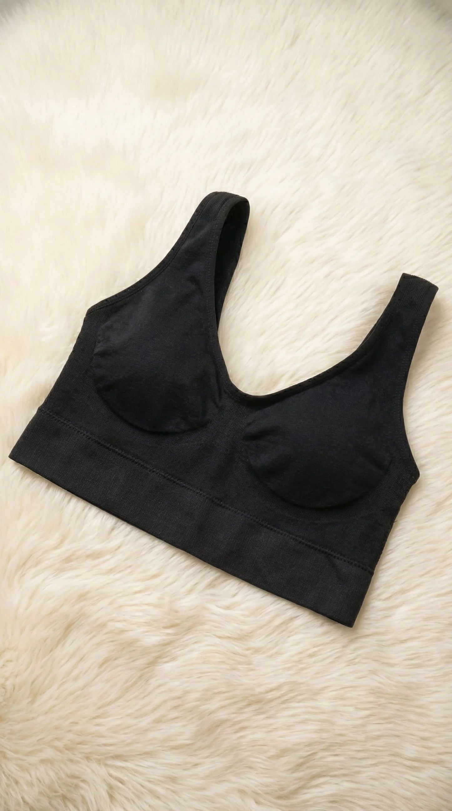 Black Sports Bra For Ladies